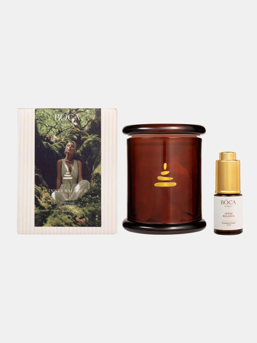Диффузор с кварцевыми камнями BOCA Rituals Inner balance: Лимон в верхних нотах, жасмин в сердце, тёплый заземляющий шлейф пачули.