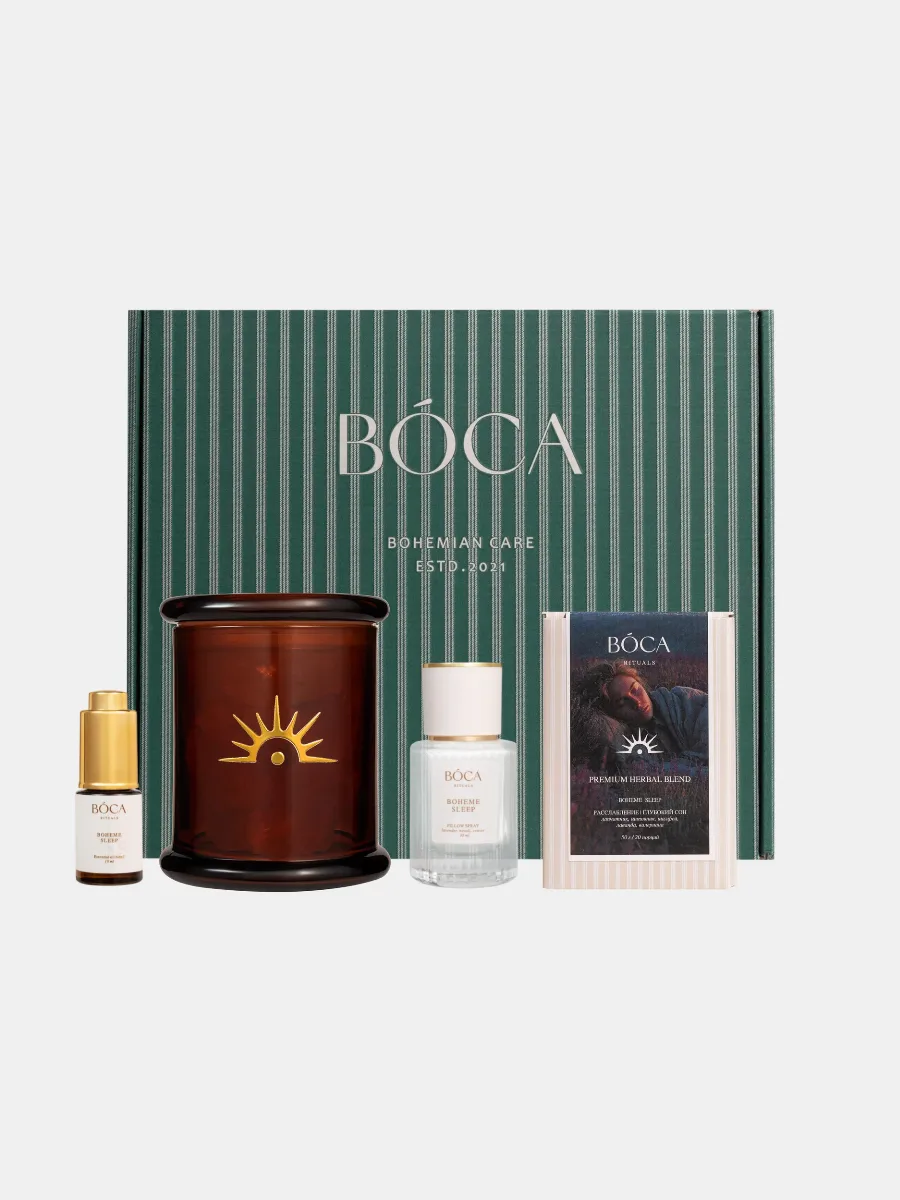 Набор Rituals BOHEME DEEP SLEEP: Лаванда, нероли, ветивер — в спрее для текстиля и диффузоре с кварцевыми камнями.